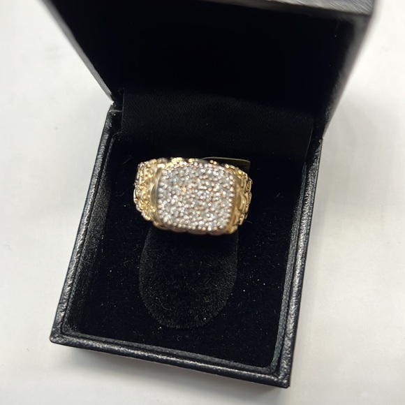Diamonds 14K Solid Gold Ring - Picture 2 of 5